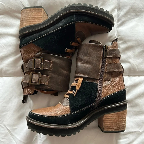 Kelsi Dagger Shoes - Women's Kelsi Dagger of Brooklyn PEAK Chunky Unique moto buckle boot SIZE 7